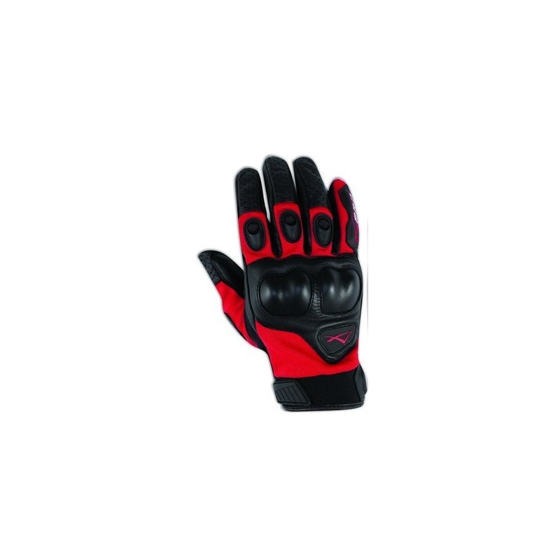 Leather Gloves A-Pro Block Red