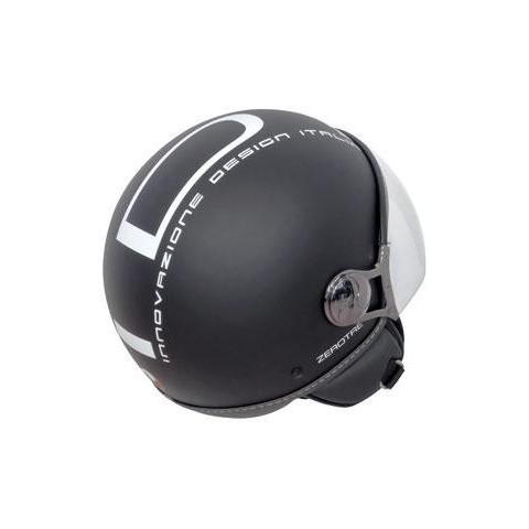IDI Motorcycle Helmet Jet ZeroTre Matt Black-Gold - Motorbike Gear Size 2XS