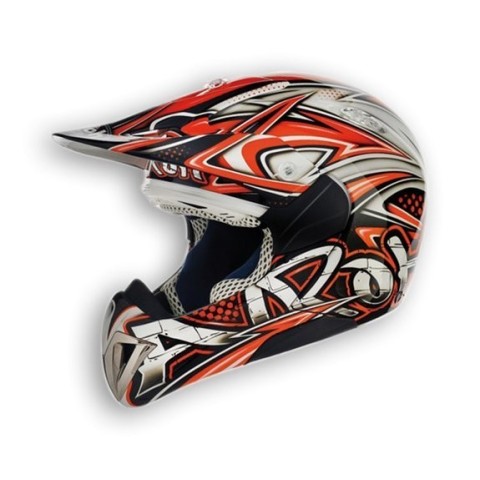 Casco Moto Cross Bambino Airoh Mr Cross Tag Taglia S Colore Arancione