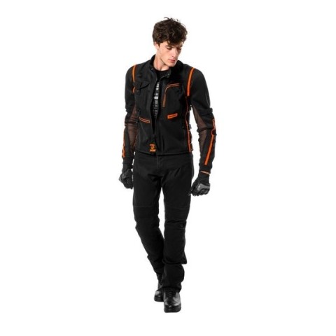 Spidi Multitech Armor Evo Summer Motorcycle Jacket Orange-Black | Orange/Black
